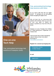 Image for Tech help - Proserpine Library