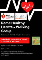 Image for Heart Foundation Walking - Roma Healthy Hearts