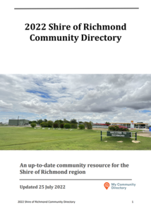 Logo image for Richmond Shire Council PDF Directory