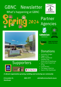 Logo image for Spring 2024 Newsletter - What is happening at GBNC