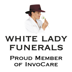 White Lady Funerals Logo