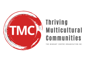 The Migrant Centre Organisation Inc. (trading as TMC Thriving Multicultural Communities) Logo